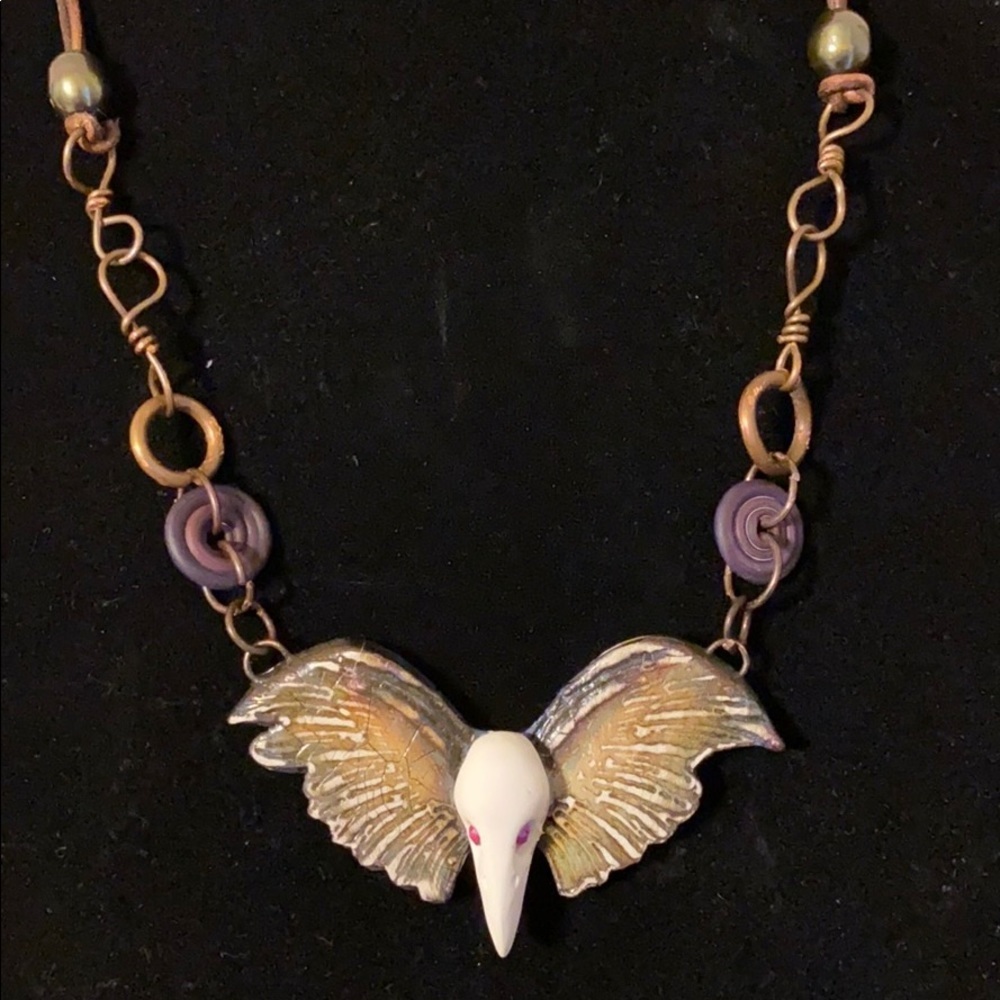 Goth raven skull angel - Picture 6 of 9